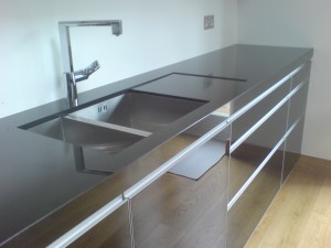 bespoke black granite worktop