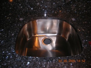 blue pearl granite worktop and backsplash