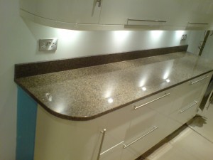 brown granite worktop