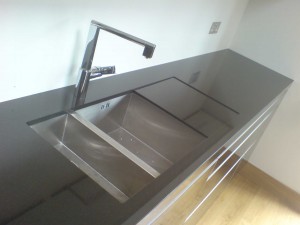 We charge a standard £35 delivery charge for Black-Granite worktop