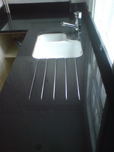 premium black granite worktop