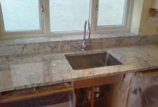 cream granite worktop